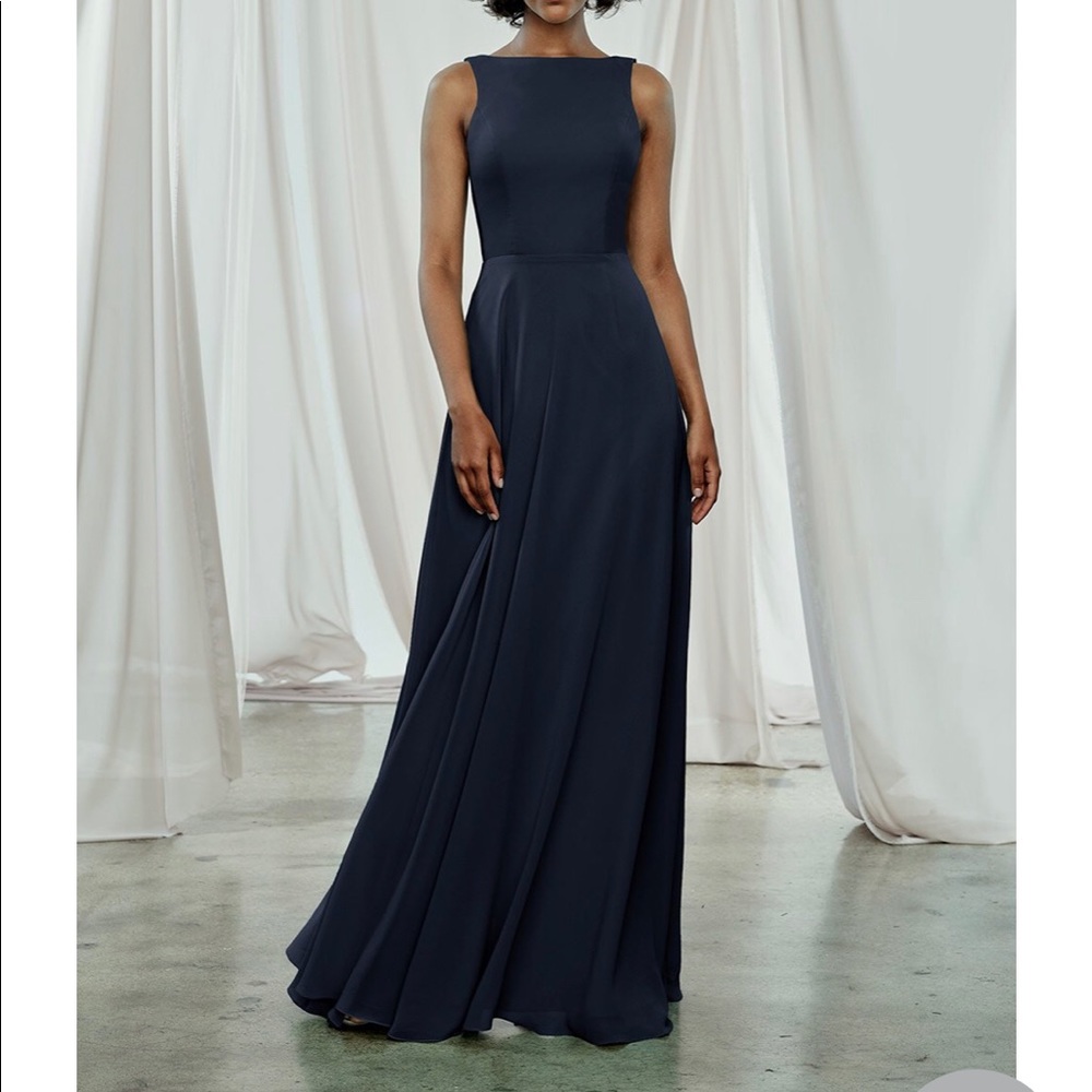 Amsale Brynn Bridesmaids dress- French blue, Sz 2